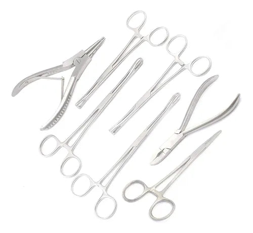 Set de Pinzas para Piercing